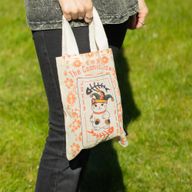 Iconic Mini Gift Tote Bag - Maneki Neko (4 assorted designs) - (25x20cm) - Natural 4oz