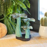 Golden Mushroom Art - Greenwash - Small (20x17cm)