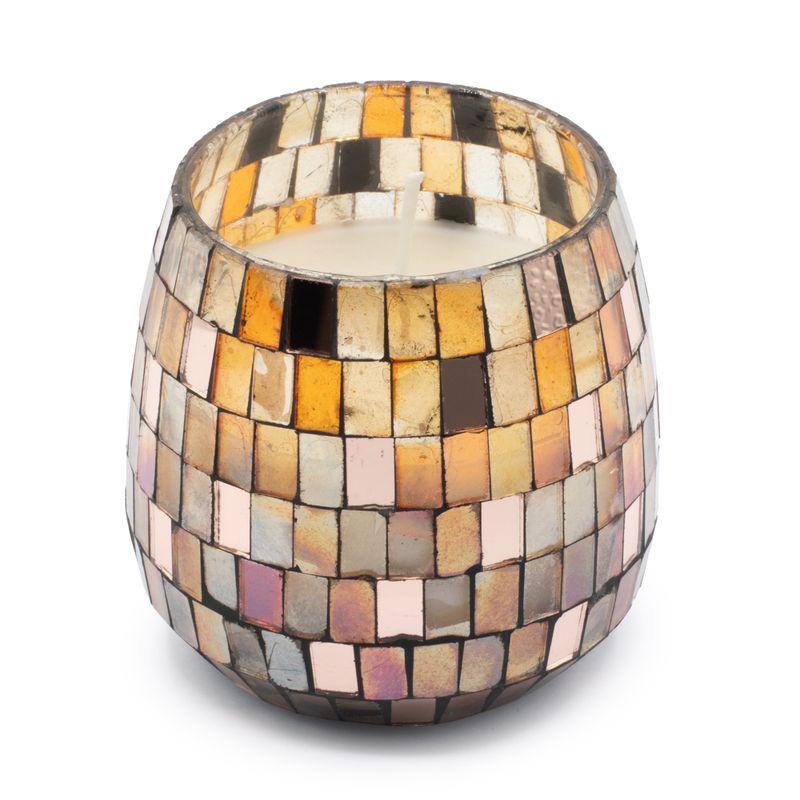 Amber Mosaic - Glass Jar Candles - Medium