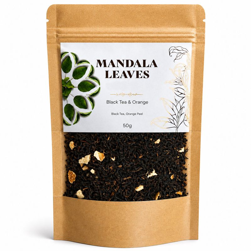 50g Organic Black Tea & Orange
