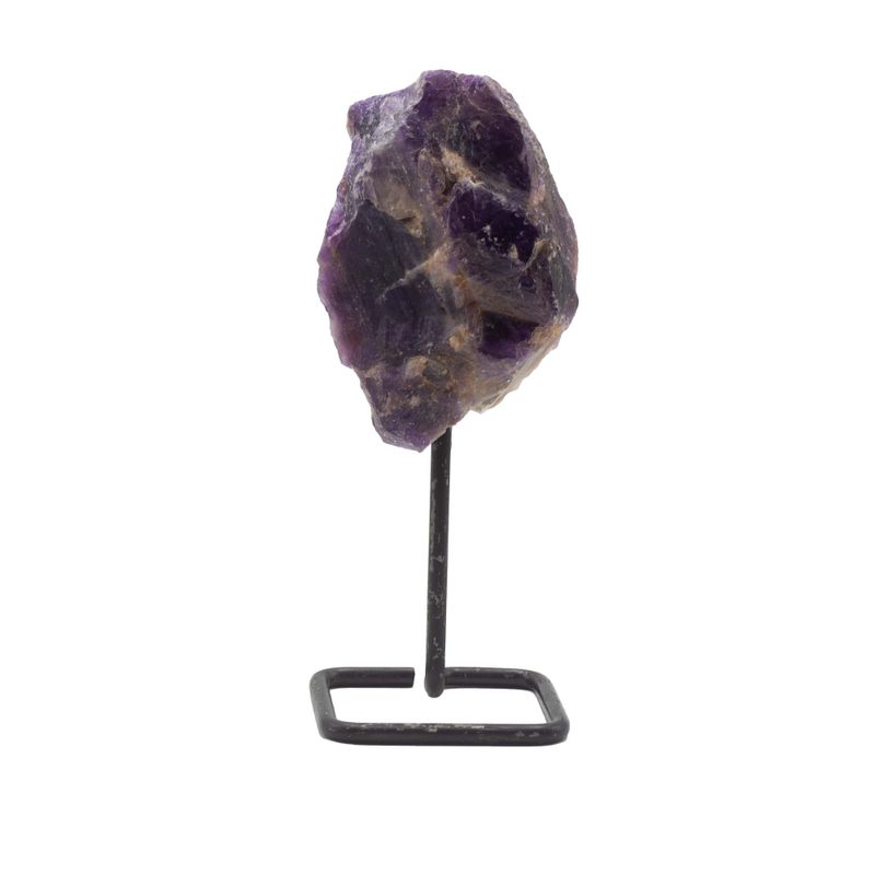 Mineral Specimens on Metal Stand - Ametyst
