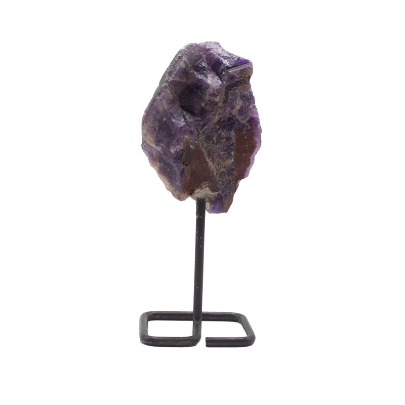 Mineral Specimens on Metal Stand - Ametyst