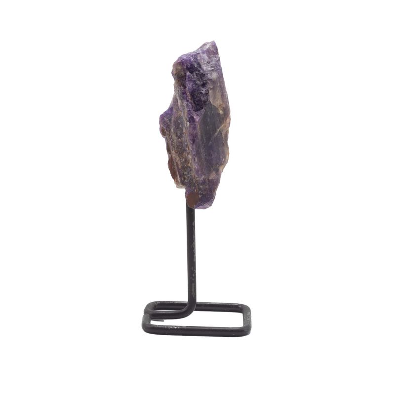 Mineral Specimens on Metal Stand - Ametyst