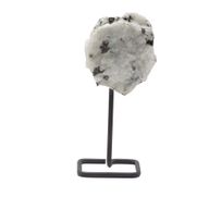 Mineral Specimens on Metal Stand - Rainbow Moonstone