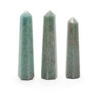Gemstone Six Face Obelisk Points approx 11cm - Amazonite