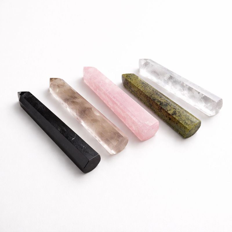 Gemstone Six Face Obelisk Points approx 11cm - Amazonite