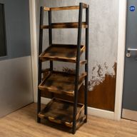 Shelf Unit - Top Shelf with Three Sloping Shelves (60x40x160cm)