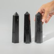 Gemstone Six Face Obelisk Points approx 17cm - Black Tourmaline