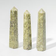 Gemstone Six Face Obelisk Points approx 11cm - Epidote