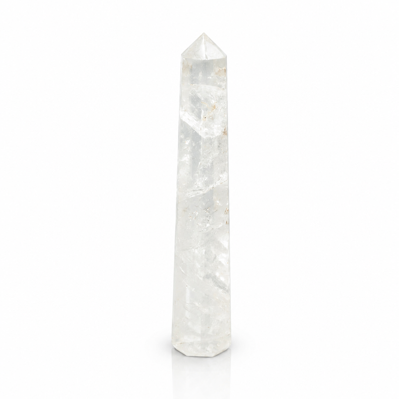 Gemstone Six Face Obelisk Points approx 17cm - Rock Crystal