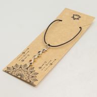 Indian Devotional Pendants - Silver Plated (45cm Cord)- Snake Chakra