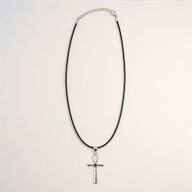 Indian Devotional Pendants - Silver Plated (45cm Cord)- Ankh Symbol of Eternal Life