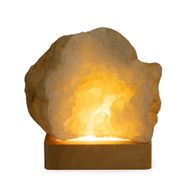 8cm Square Wooden USB LED Stand - Cool/Warm/Daylight