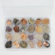 Mineral Specimen - Mixed Indian Zeolites in a Display