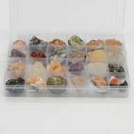 Mineral Specimen - Mixed Indian Zeolites in a Display