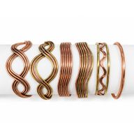 Copper Elemental Waves Bracelets (assorted)