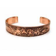 Solid Copper Bracelets Medieval Range with Affirmations Engravings (assorted)