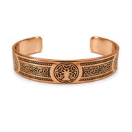 Solid Copper Bracelets Medieval Range with Affirmations Engravings (assorted)