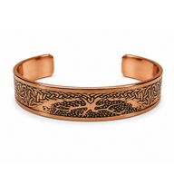 Solid Copper Bracelets Medieval Range with Affirmations Engravings (assorted)