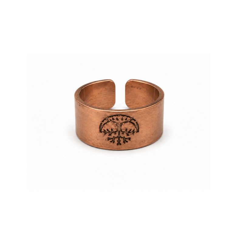 Copper Rings with Symbols - Assorted Designs & Sizes