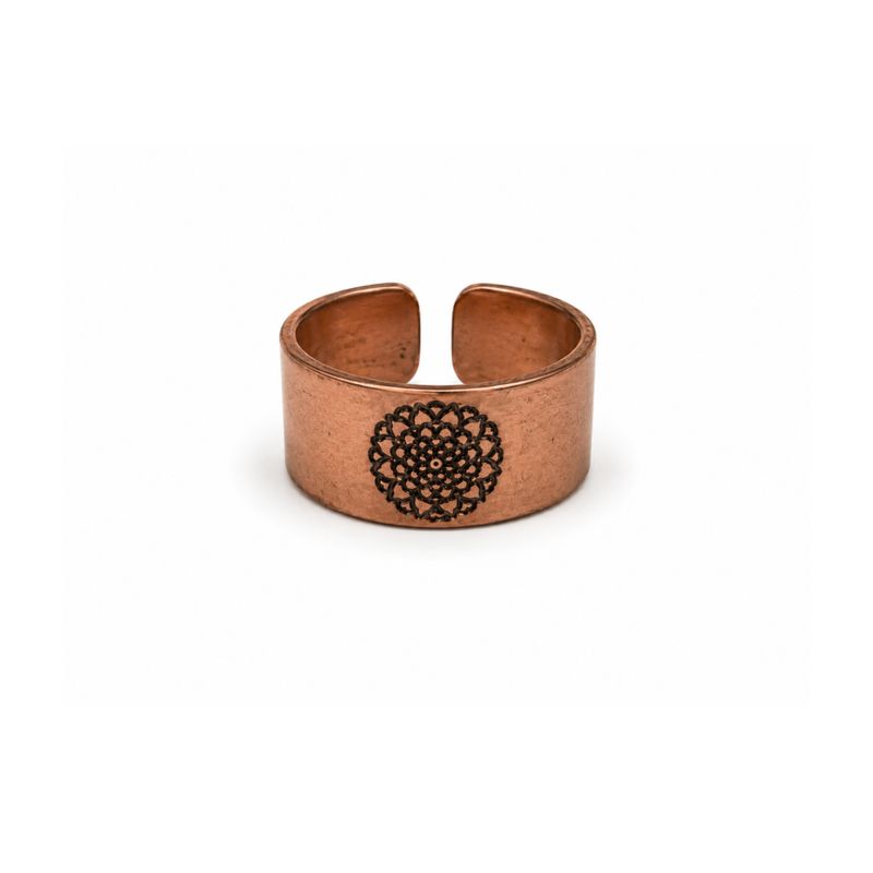 Copper Rings with Symbols - Assorted Designs & Sizes