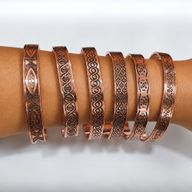 Solid Copper Bracelets Nomad Energy Collection Engravings (assorted)