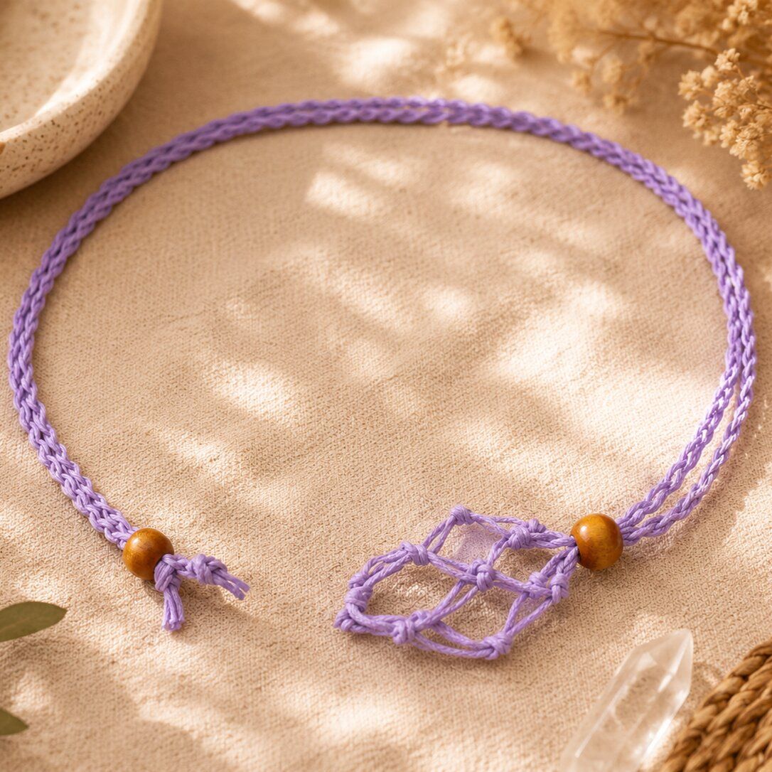 Crystal Gemstone Necklace Cord