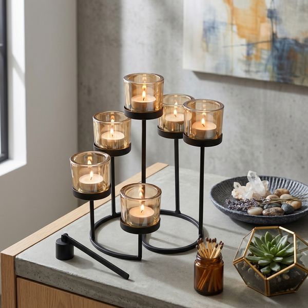 Centerpiece Iron Votive Candle Holders