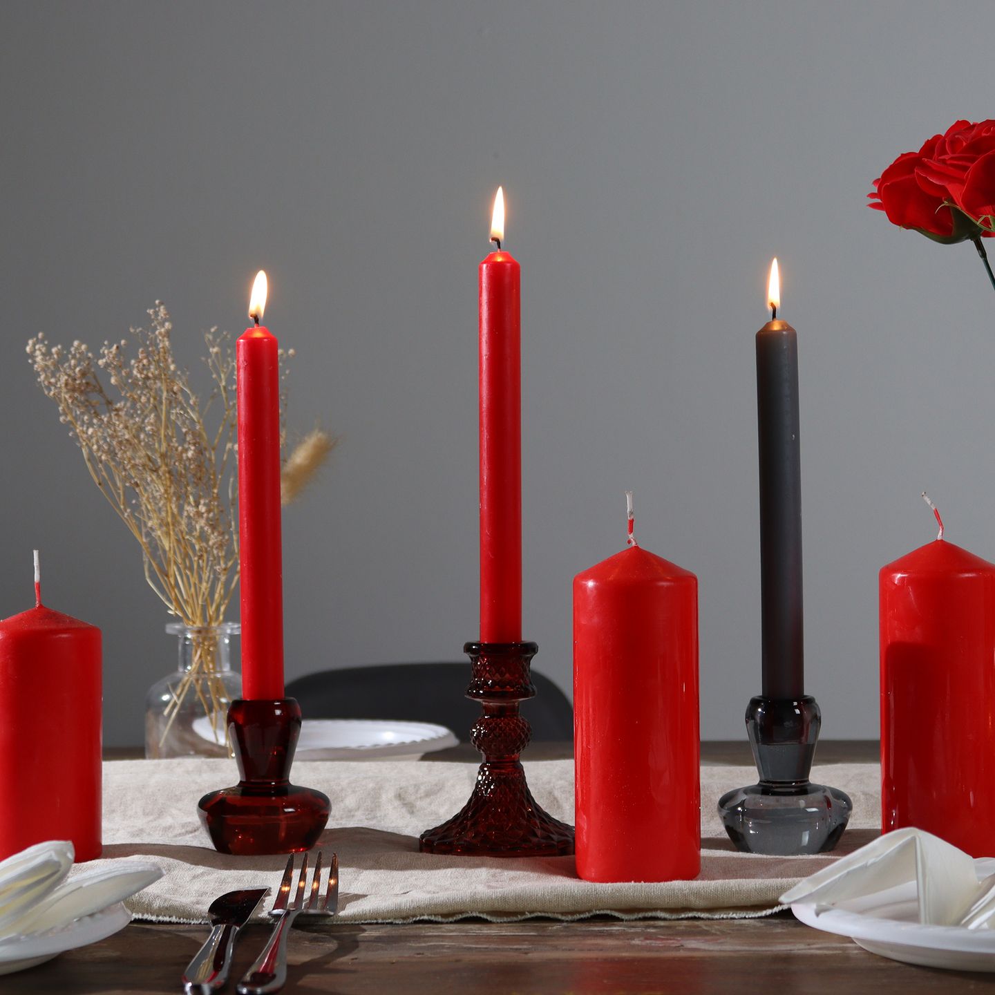 Glass Candle Holders & Jars