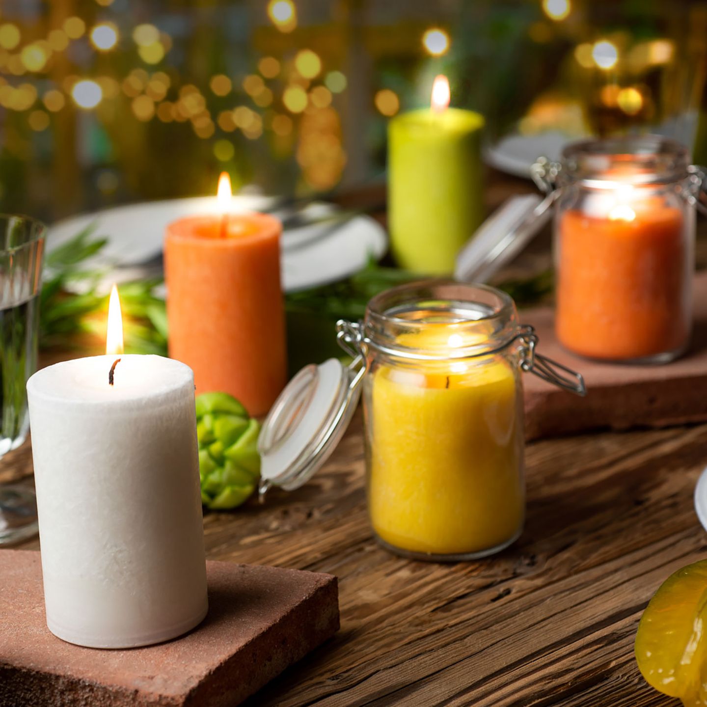 Pure Olive Wax Candles