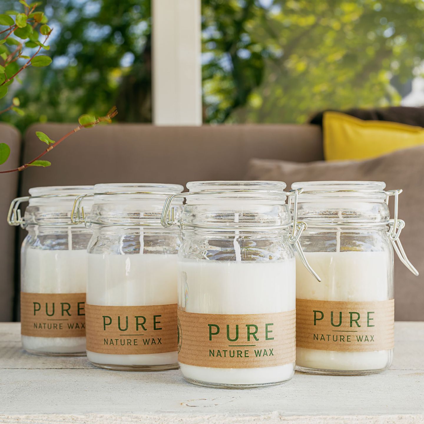 Pure Olive Wax Candles