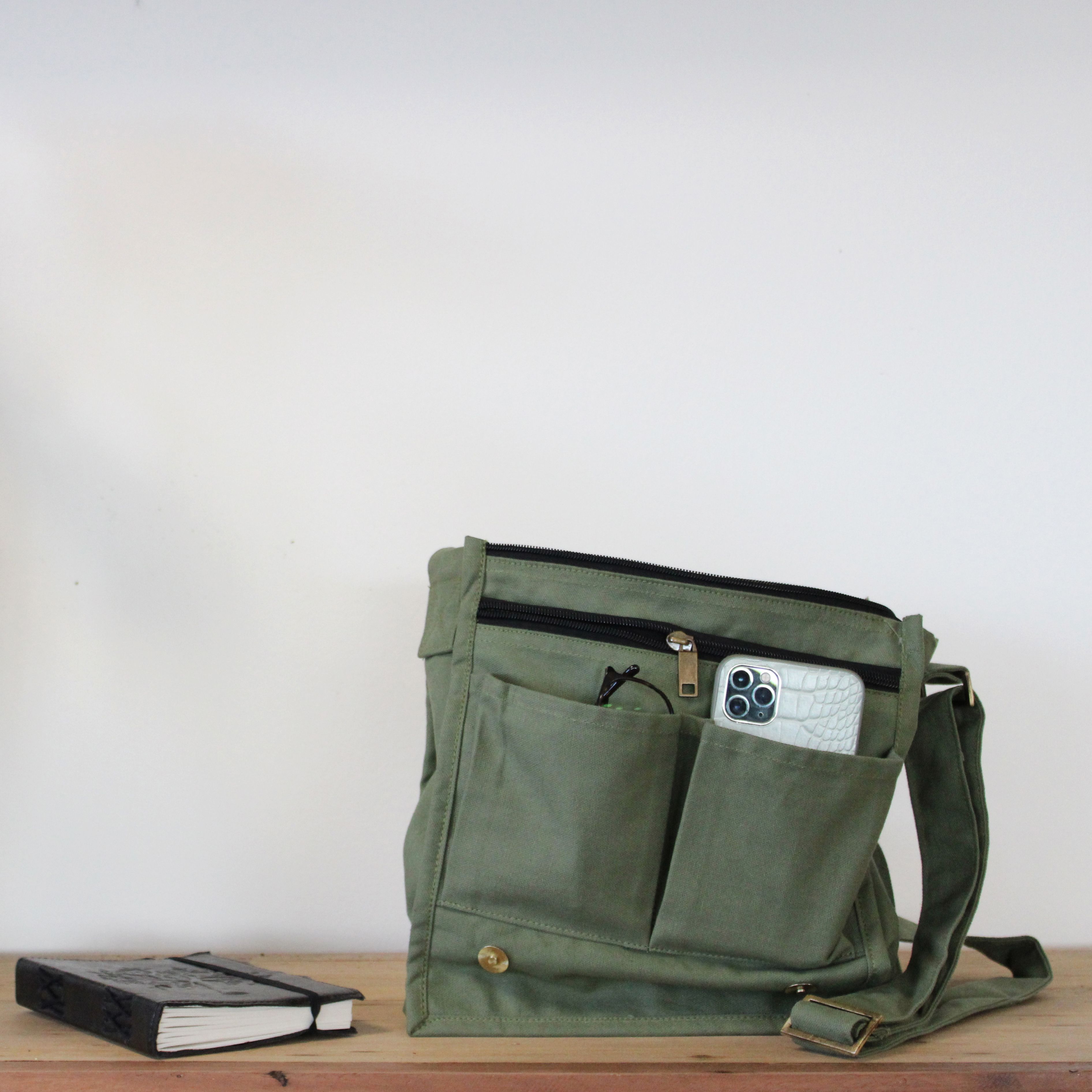 Cotton Canvas Messenger Bags