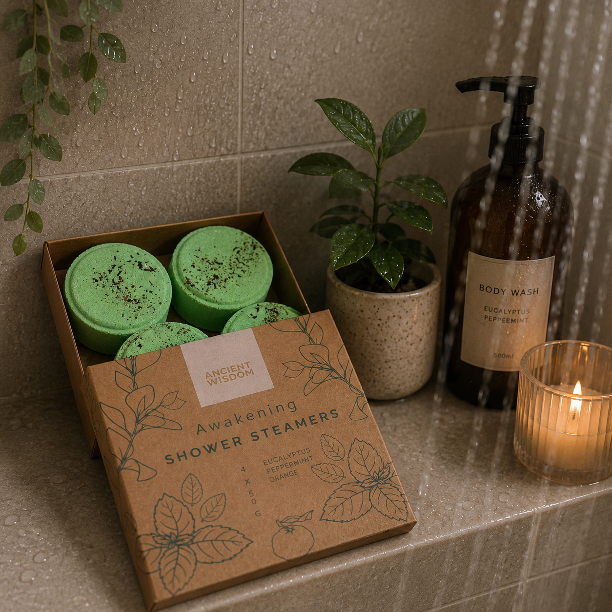Zen Shower Steamers Wellness Gift Set