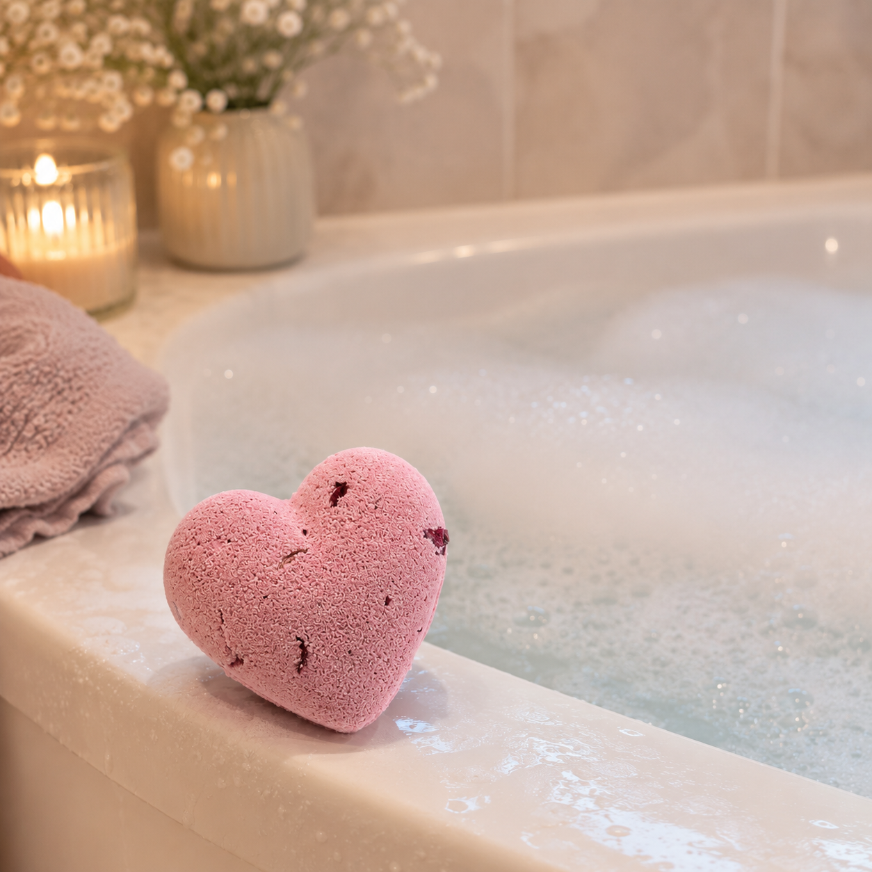 Love Heart Bath Bomb 70 g