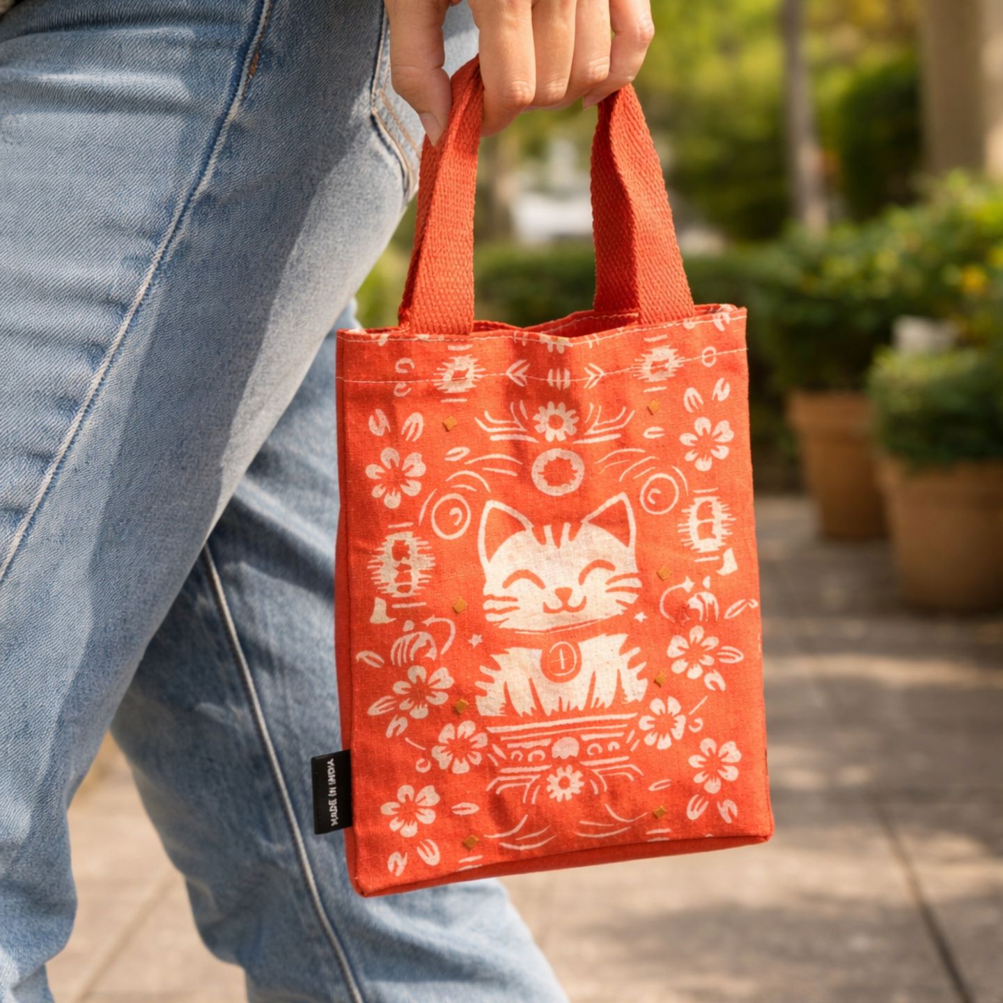Wholesale 100% Indian Cotton Tote Bags