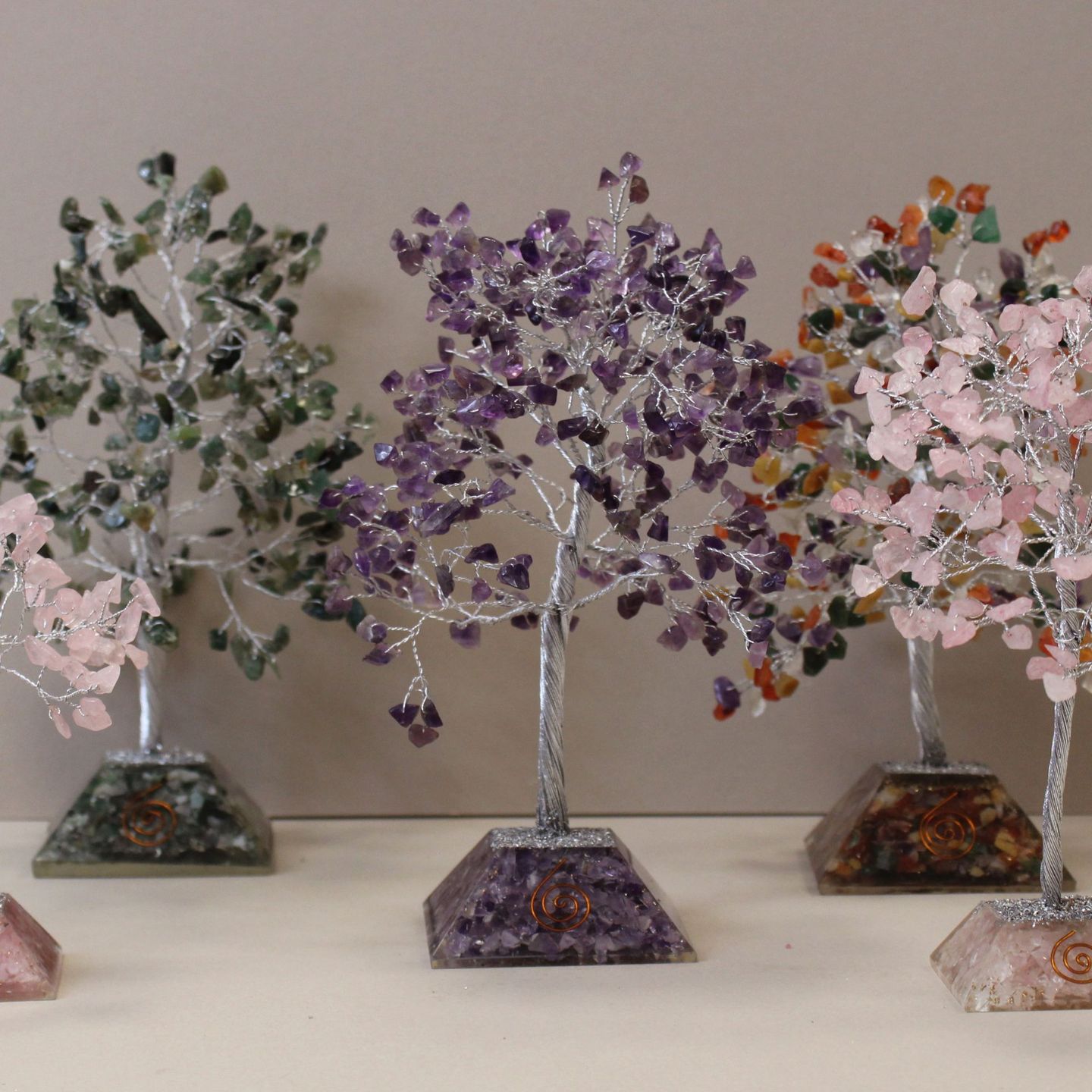 Gemstone Trees with Orgonite Base