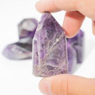 Bulk Gemstone Points (0.5KG) - African Amethyst (approx 8 pieces)
