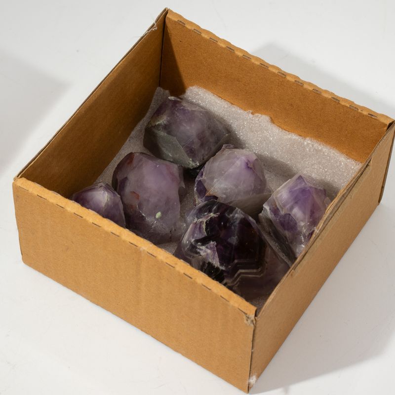 Bulk Gemstone Top Polished Points - Amethyst A grade (approx 5-6 pieces)