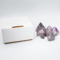 Bulk Gemstone Top Polished Points - Amethyst A grade (approx 5-6 pieces)