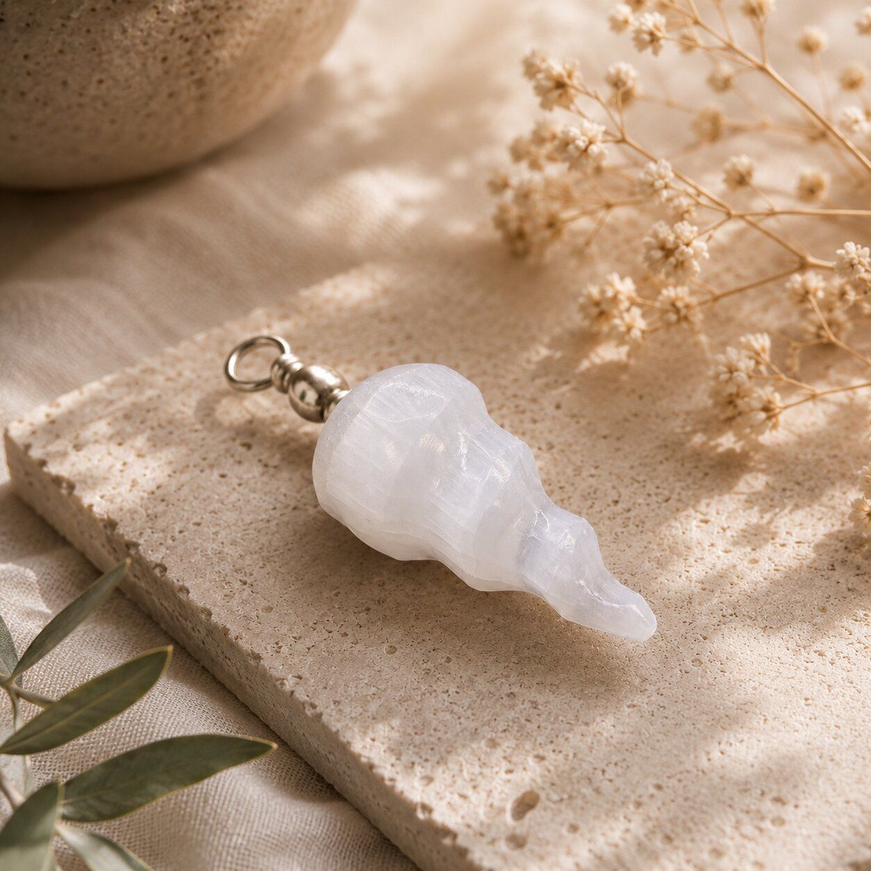 Selenite Pendants