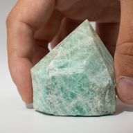 Bulk Gemstone Top Polished Points - Indian Amazonite (approx 5-6 pieces)