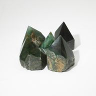 Bulk Gemstone Top Polished Points -Green Aventurine (approx 5-6 pieces)