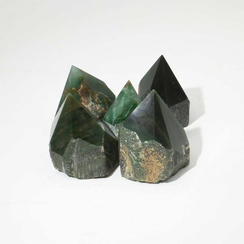 Bulk Gemstone Top Polished Points -Green Aventurine (approx 5-6 pieces)