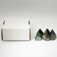 Bulk Gemstone Top Polished Points -Green Aventurine (approx 5-6 pieces)