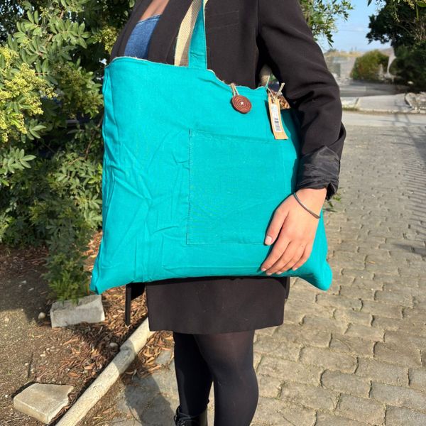 Jute & Cotton Reversible Big Bags