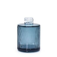 150ml Ribbed Round Reed Diffuser Bottle (28mm Neck) - Smoky Blue