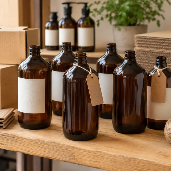 Amber Plastic Bottles