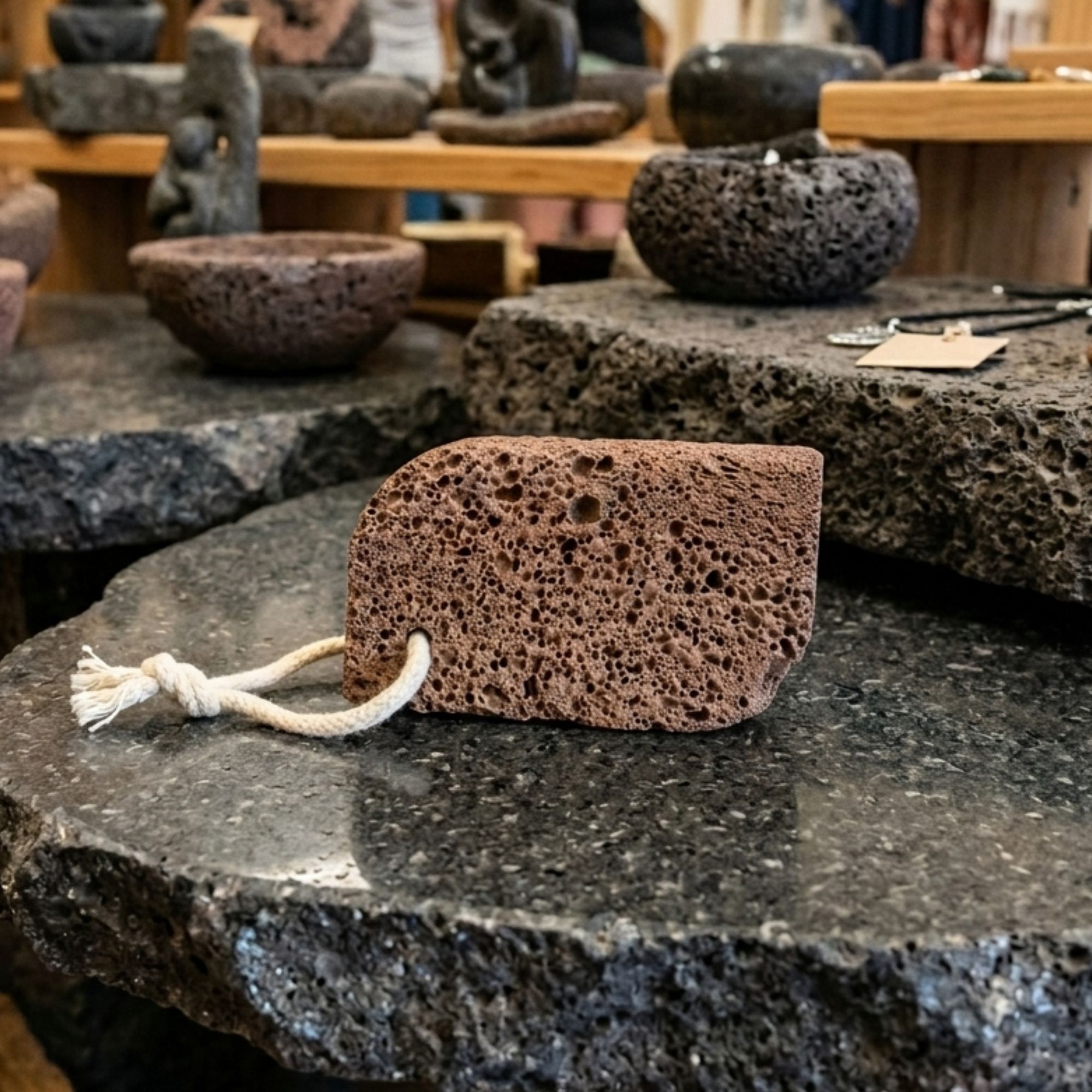 Volcanic Lava Foot Stones