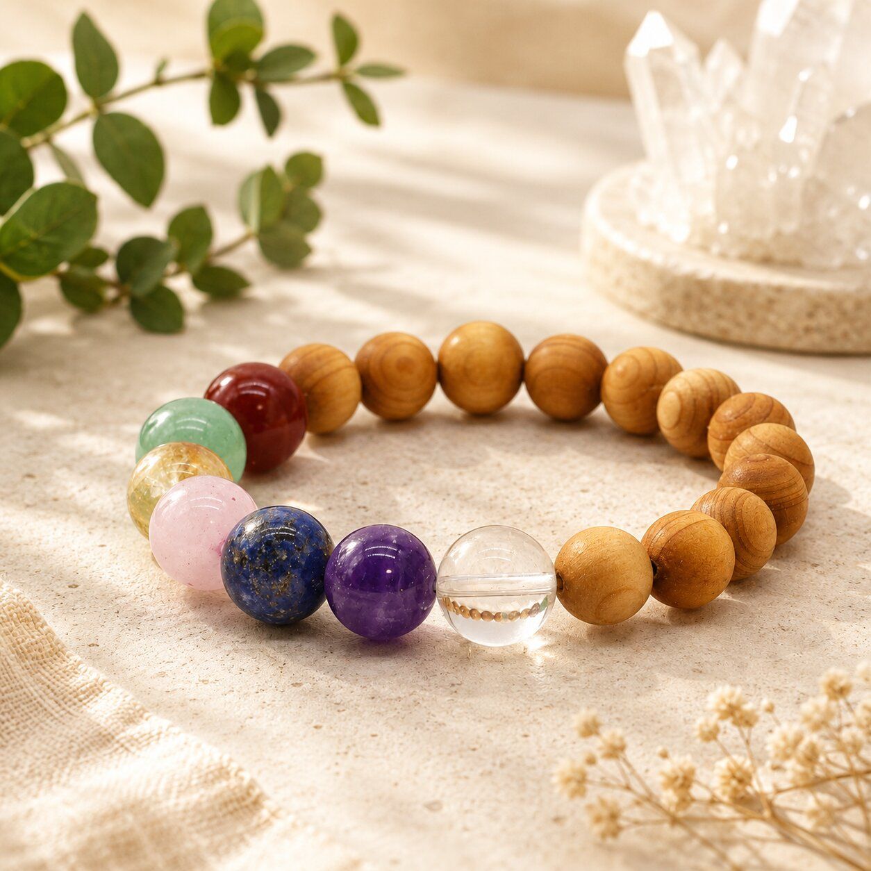 Cedarwood Chakra Bangles