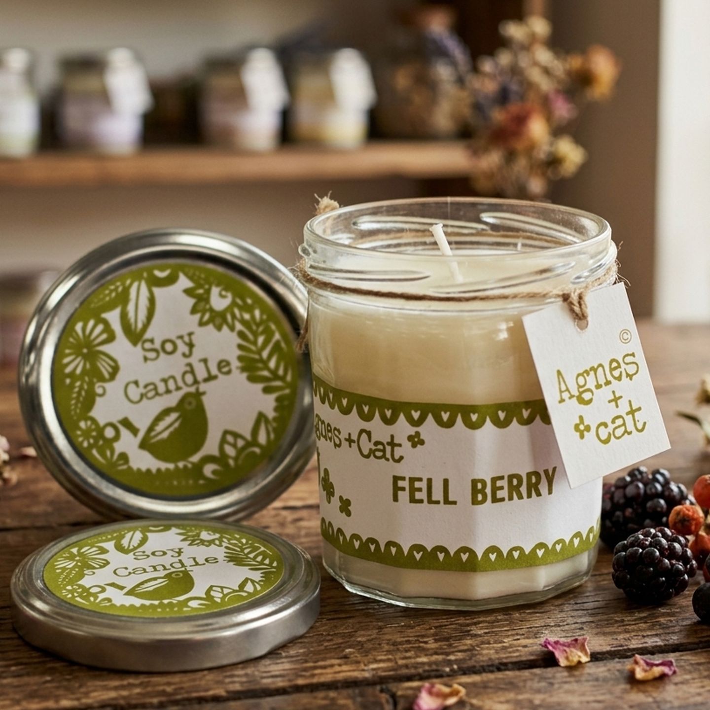 220g Soy Wax Jam Jar Candles